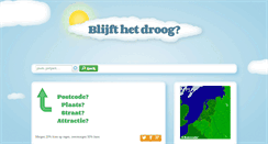 Desktop Screenshot of blijfthetdroog.nl